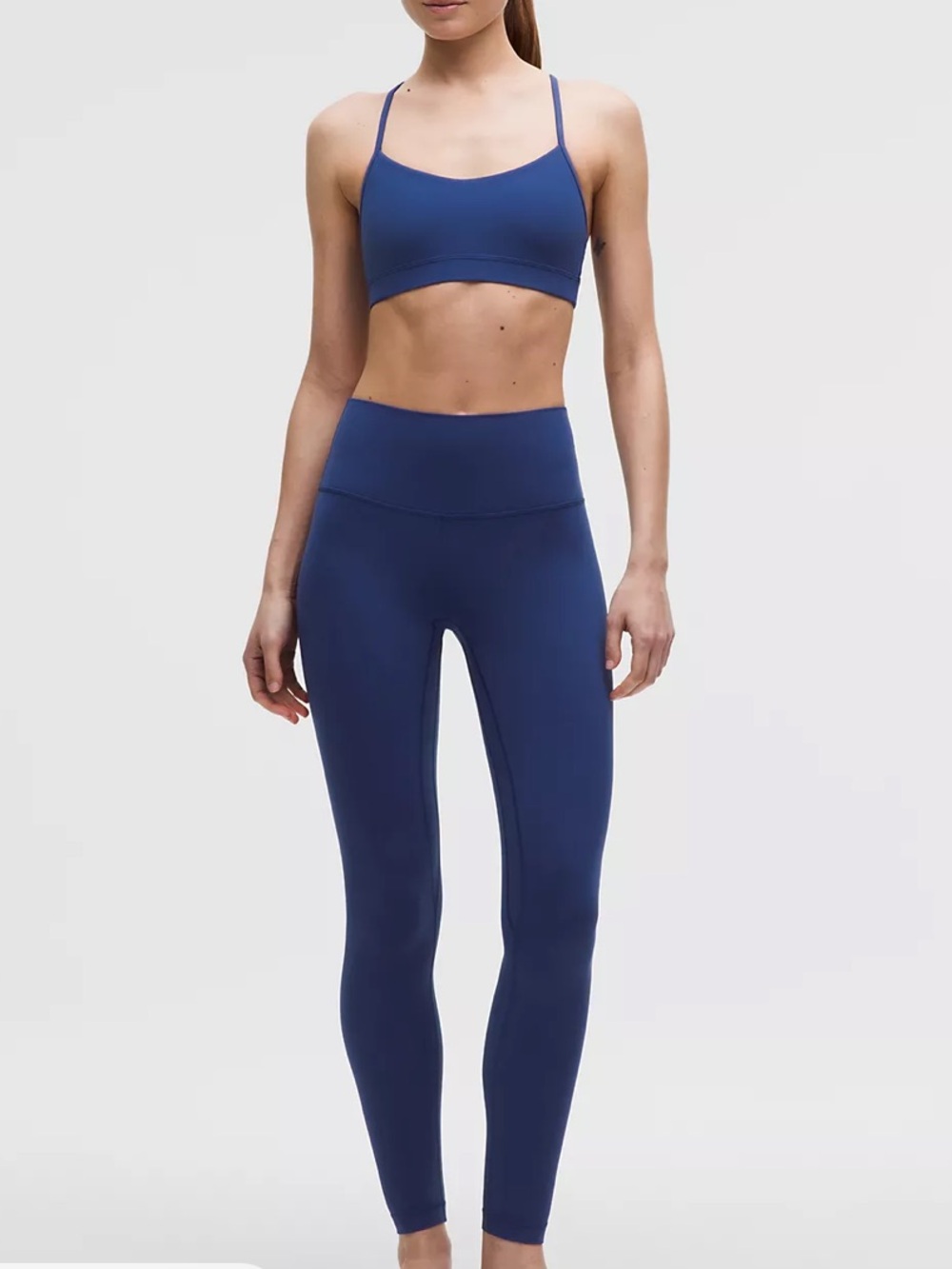 Lululemon Wunder Under high waisted leggings navy
